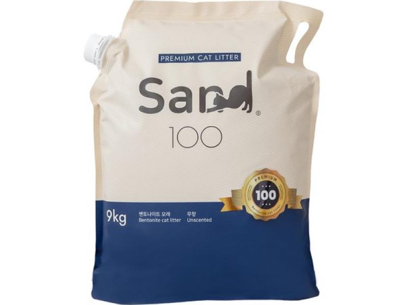 프리미엄 벤토나이트 고양이 모래 먼지 냄새 없는 벤토모래 샌드100 대용량 9kg